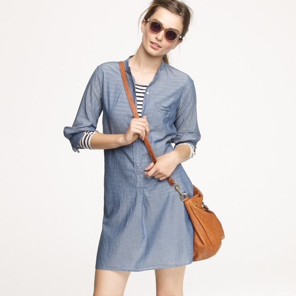 Nili Lotan Chambray Tunic Beach Dress Size Small